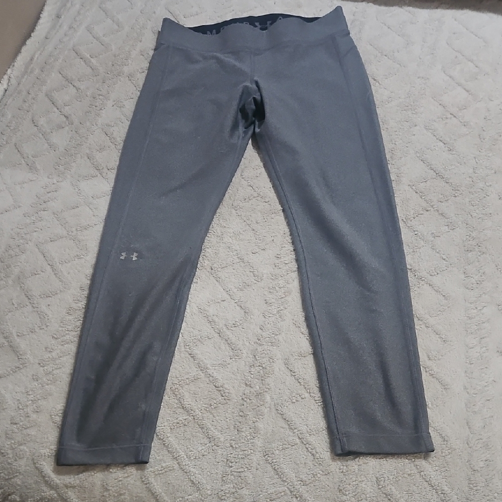 Under Armour Charcoal Performance Leggings Size Large
